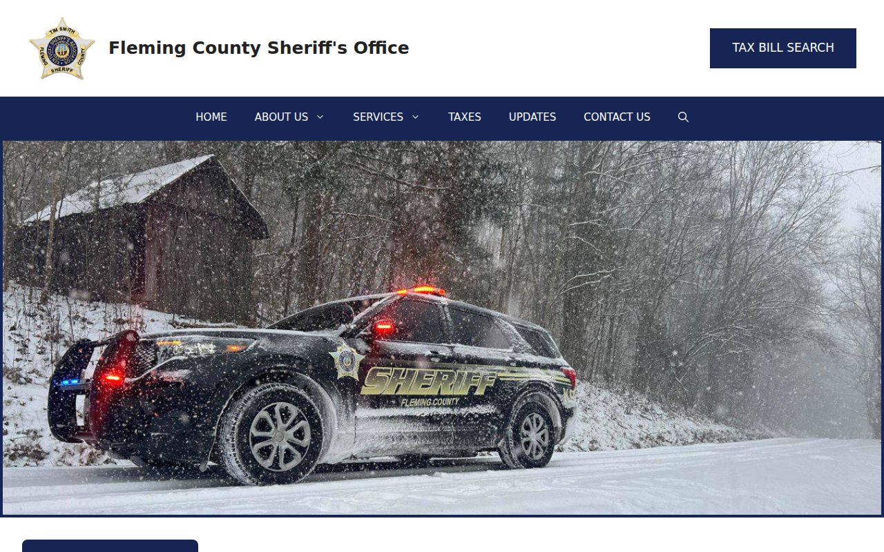 Fleming County Sheriff contact page for recent arrest record questions